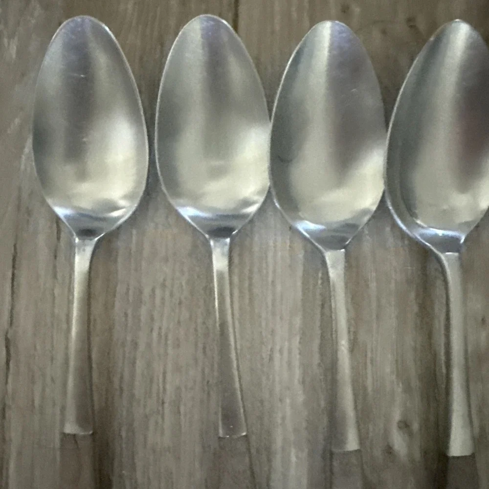 Vintage 7 Epic Wood Composite Handled Place Spoons 7